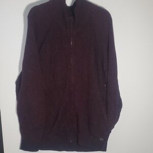 Men's Armani Exchange full-zip Wool Cotton Blend Sweater Size XXL